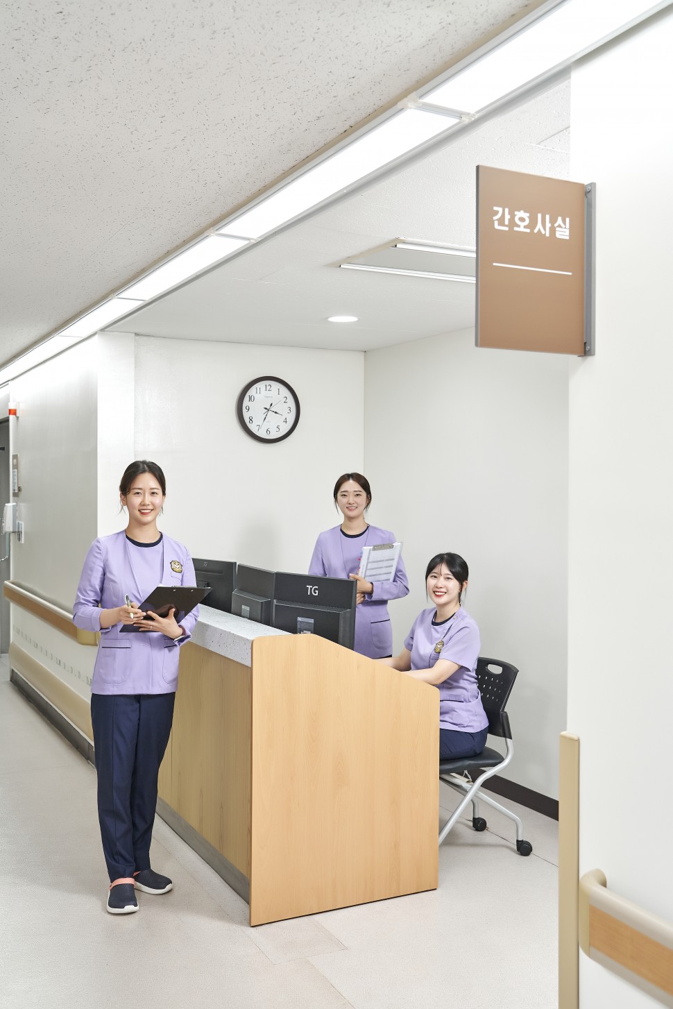 광주보훈병원 간호·간병통합서비스병동 간호사들